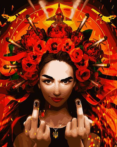 Картина за номерами «Непереможна @katiewatersell_art»