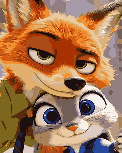 Картина за номерами «Зоотрополіс»
