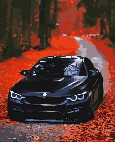 Картина за номерами «BMW»